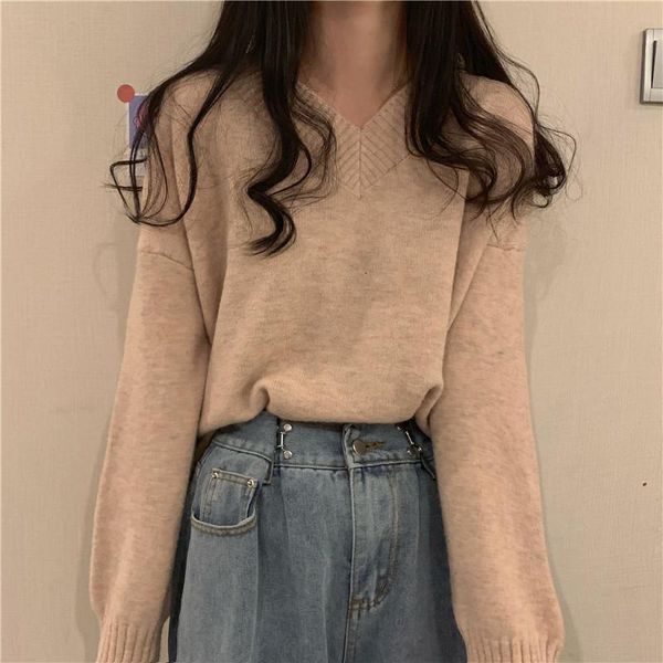

big 2021 new autumn and lazy female winter wind low-necked women's sweater loose fat coat mm fine 3w10, White;black