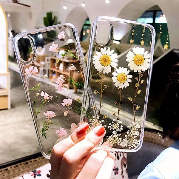 

qavip dry flower cover, tpu dry flower handmade transparent cover, suitable for vip 7, 6, 8 plus, xs, max, xrlk