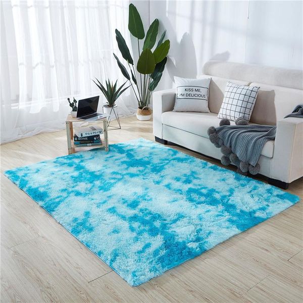 

carpets home decor living room tie-dye plush shaggy bedroom floor area rug kids play mat doormat kitchen balcony and carpet