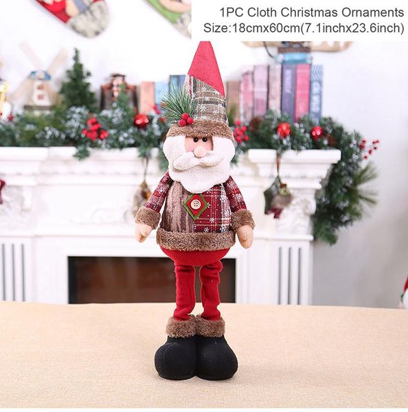 

telescopic christmas doll merry christmas decorations for home 2020 christmas ornament xmas navidad noel gifts new year 2021 wmtohp