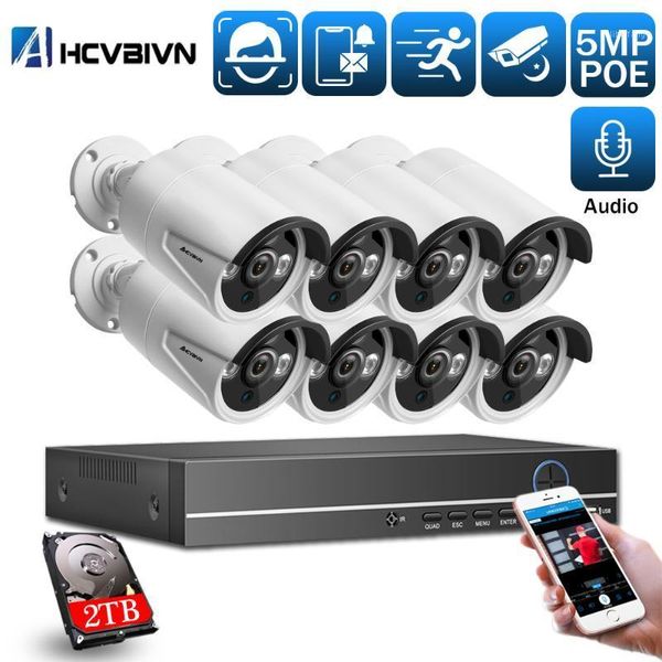 

real time face detection security system 8ch nvr kit poe ip camera ir outdoor ip66 motion detection cctv video surveillance kits1