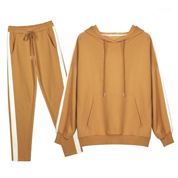 

women's tracksuits women hoodies ladies casual autumn&winter long sleeve hoodie + ankle-length pants suit 2pcs/set -2xl1, Gray