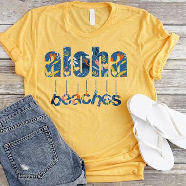 

women's t-shirt tshirt women aloha womens shirts aesthetic 90s streetwear plus size woman harajuku love print tees summer t punk, White