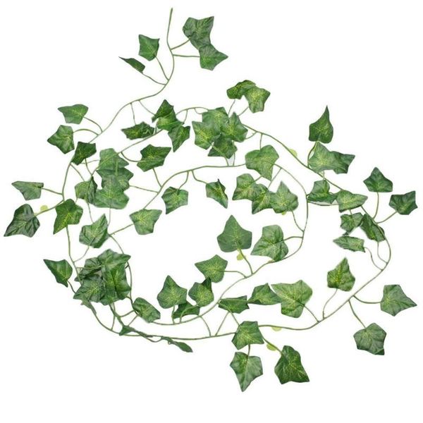 

decorative flowers & wreaths 2m long simulation plants green ivy leaf fake grape flower decoration wedding string foliage home artificial ga