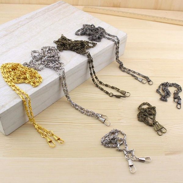 

10pcs 120cm strong and durable vintage metal shoulder strap chain purse diy sewing handmade bag part cords purse handle lw800, Black;white