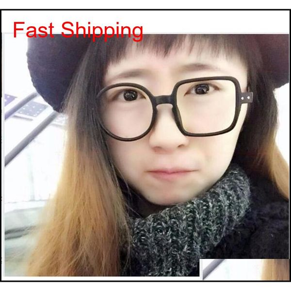 

left square right round transparent glasses fashion personal style clear glass eyeglasses optical glasses pres qylukp nana_shop, Black
