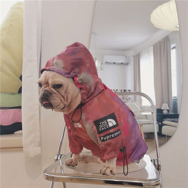 

dog cloth waterproof assault suit pet tide brand fadou bully chenery cloth raincoat windproof rainproof north