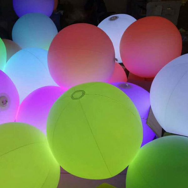 

4 pcs luminous custom inflatable tapping ball pvc color changing airtight multiple use waterproof balloon for concerts, parties and weddings