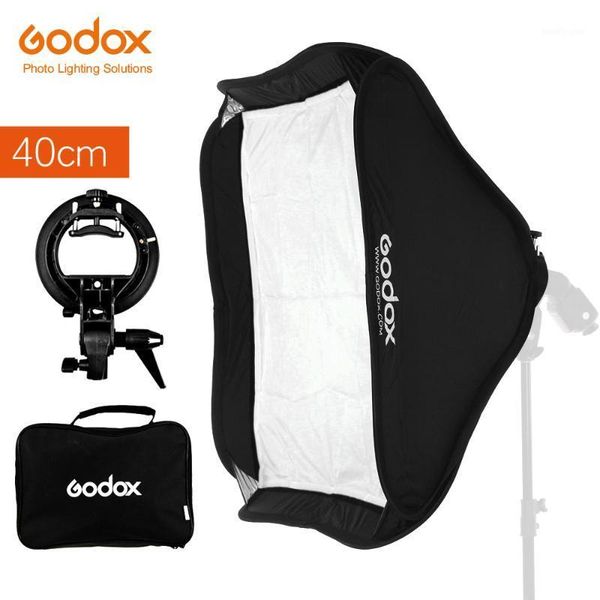 

light stands & booms godox 40 x 40cm 15" * softbox diffuser with s-type bracket bowens holder for speedlite flash light1