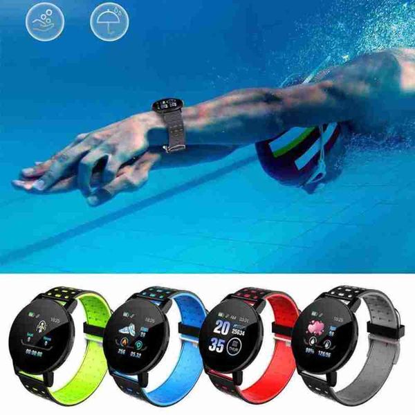 

intelligent wristband 119 plus, sports wristwatch with prsure gauge and activity monitoring