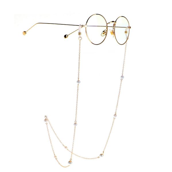 

2020 chic simple popular pearl glasses chain luxury sunglass lanyard hanging neck holder for decoration reading accessories h bbywxs