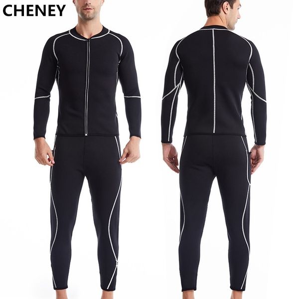 

men thermal underwear for male thermo clothes long johns sets winter compression sweat sauna underwear can be worn outside 201125, Black;white