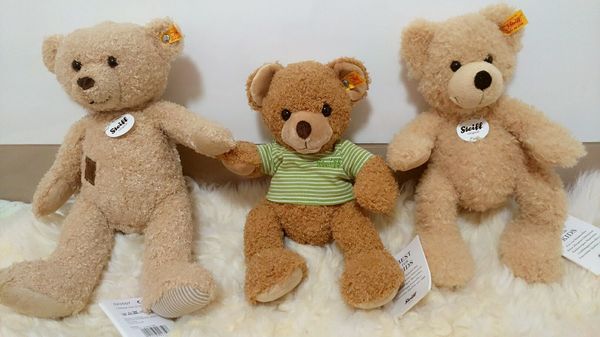 

german steiff teddy bear plush toy fynn knuffi charly hannes