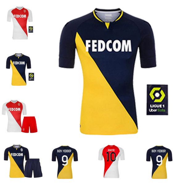 

20 21 as monaco soccer jerseys fabregas 2020 2021 golovin ben yedder football shirt henry gelson.m maillot de foot, Black;yellow