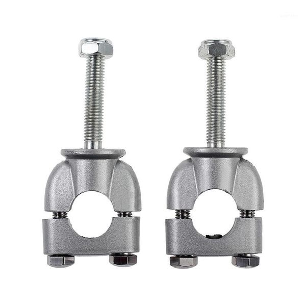 

2 /8" 22mm motorbike motorcycle handle bar risers clamp mount silver1