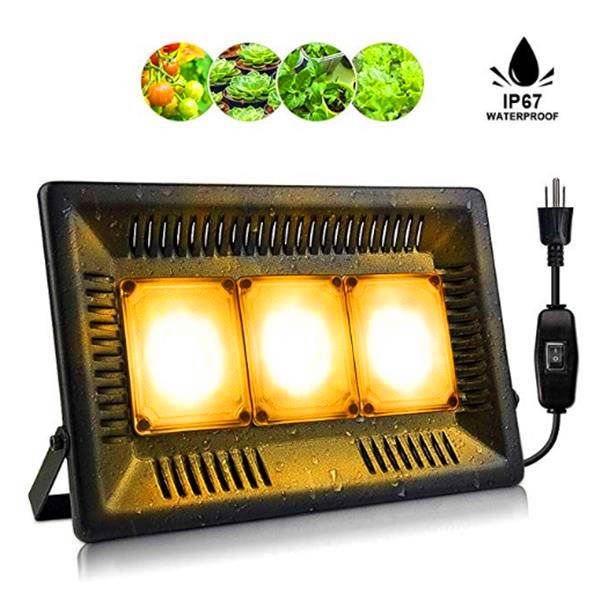 Best Seller 450 W Kare Tam Spektrum LED Işık Büyümek Siyah Yüksek Verimli Cob Teknoloji Su Geçirmez Işıkları Büyümek CE FCC ROHS