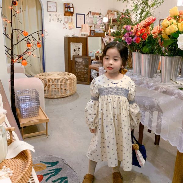 

2021 amu spring monkey embroidered and drs autumn new korean princs little girl's long skirtxkk9 1u9z, Red;yellow