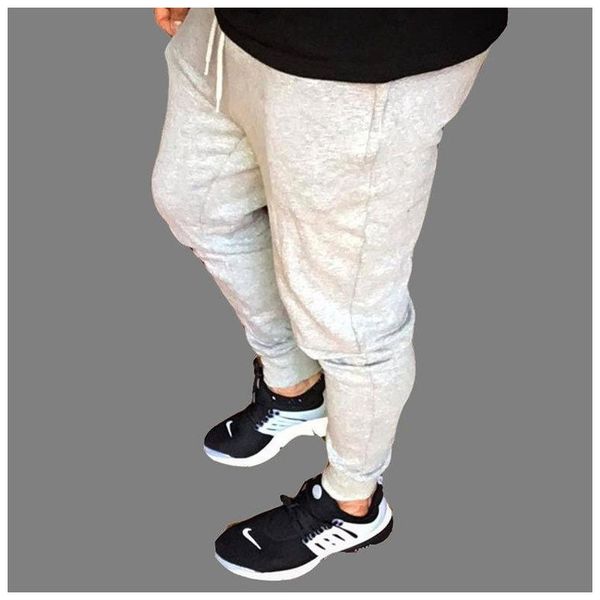 

men's fitness pants casual cotton men's letter printed sports pants trousers autumn and winter running pants m-2xl, Black