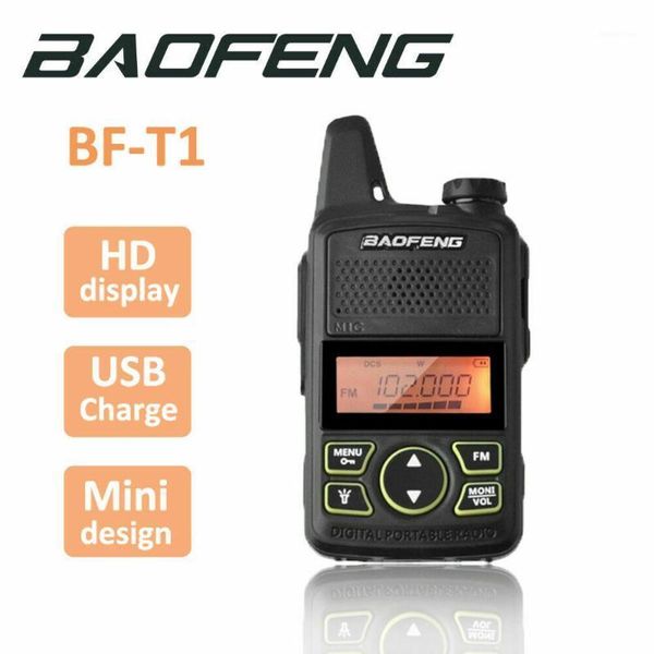 

baofeng t1 baofeng bf-t1 portable radio mini walkie talkie dual ham radio communicador transceiver usb interphone two way1