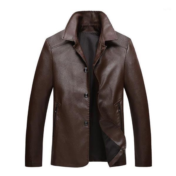 

leather coat new arrival autumn leather jacket for men1, Black