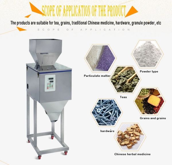 

2-3000g powder particle automatic weighing filling machine for granules,medicinal herbs, coffee, tea, seeds,grain