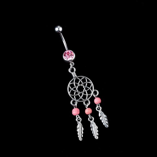 

1шт лот сновидение ловец austria crystal navel piercing nombril хирургическая сталь belly button ring пупок пирсинг пирсинг ombligo h sqcdaw, Black