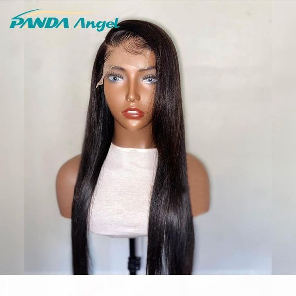 

straight human hair lace front wig with baby hair pre plucked remy human 28 30 inch lace closure wig for black women, Black;brown