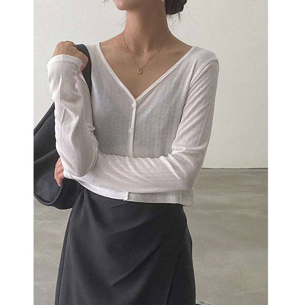 

new misslan short v-neck bottom-up fashion women's long sleeve navel exposed slim fit, Black;gray