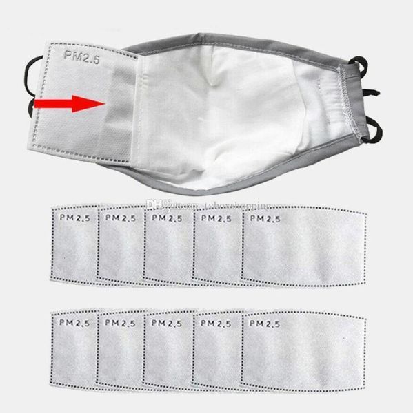 

paper masks layer disposable 5 inner pm2.5 pad gasket replacement filter pads respirator face mask