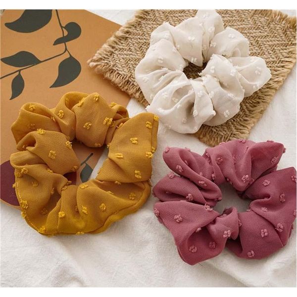 

korean modis kawaii lace women elastic hair bands tie gum girls cute mesh scrunchie ponytail holde wmtzzz whole2019, Golden;silver