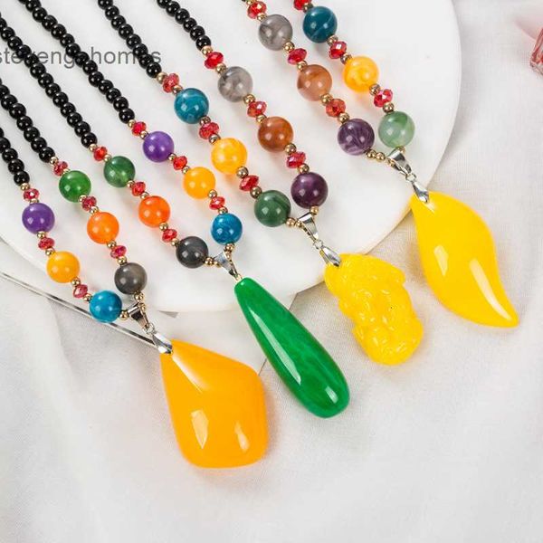 

autumn versatile sweater and winter chain long necklace women's fashion new accessories imitation wax pendant, Silver