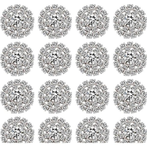 

50 pieces rhinestone embellishments flatback silver rhinestone jewelry flower crystal button accessory for diy jewe wmtrlp homes2011