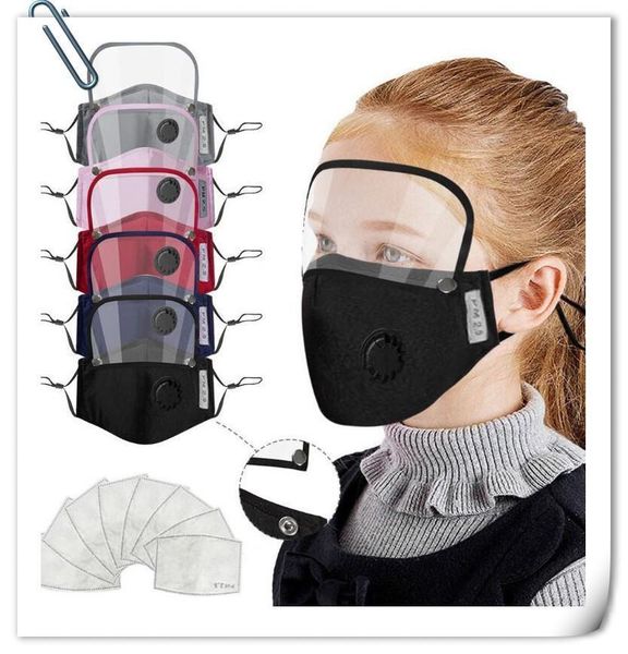 

washable shield mouth eye cotton children removable filters slot face safety people 2 with with facemask protective masks dhc446 onscx dwjn