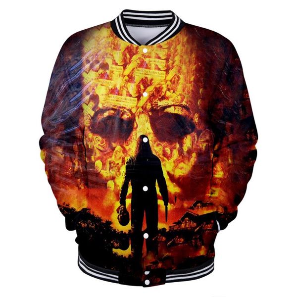 

halloween 3d printed baseball jackets bomber jacket men/women hit hop long sleeve sweatshirt 2020 casual streetwear clothes, Black;brown