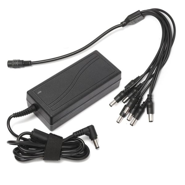 

dc 12v 5a монитор адаптер адаптер питания + 8-способный кабель питания для камеры / радиосвязки cctv hv