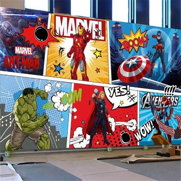 

custom size 3d anime character children's room boy bedroom decor mural self-adhesive wallpaper papel de parede living room wall