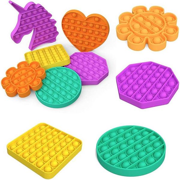 

wholesale decompression toy sensory push pop bubble fidget sensory toy autism anxiety stress reliever for students office workers fy4381
