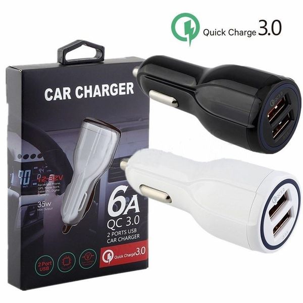 

car charger dual usb ports 2.4a real led light car chargers adapter for samsung htc android phone gps mp3