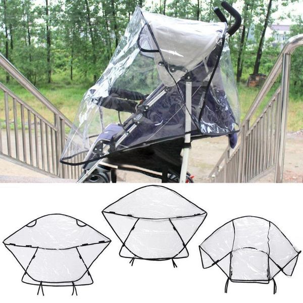 

universal baby cart raincover transparent dust rain cover pvc security insect control non-toxic tasteless pushchairs accessories1
