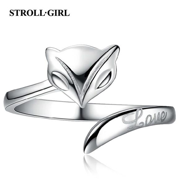 

strollgirl новое прибытие 925 стерлинговые серебряные кольца для животных с длинным хвостом кольцо пальца для женщин стерлингового серебра п, Silver
