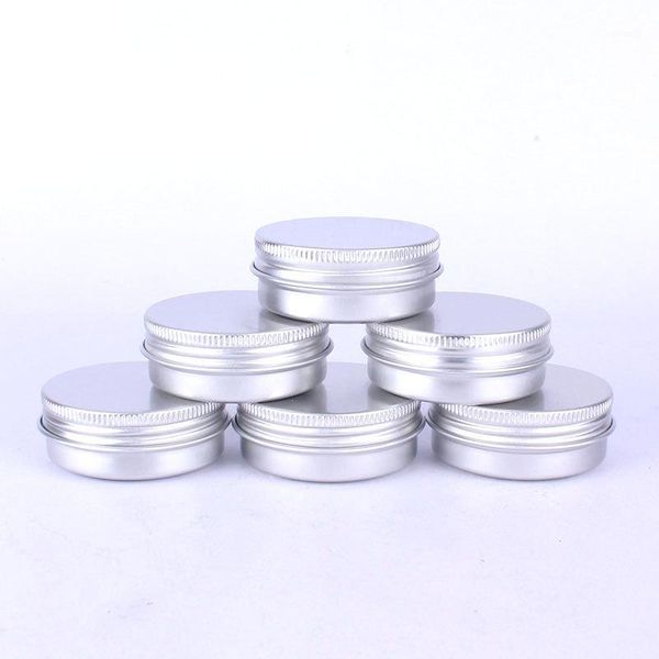 

tin box refillable containers 30ml aluminum cosmetic small tins storage jars empty cosmetic screw sample containers1