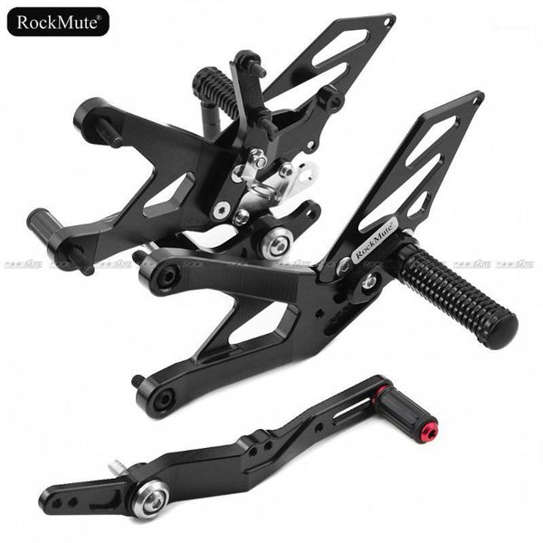 

motorcycle racing rearsets for yzf-r1 r1m r1s 2020-2020 adjustable footrest foot pegs shift lever brake pedal rear set1