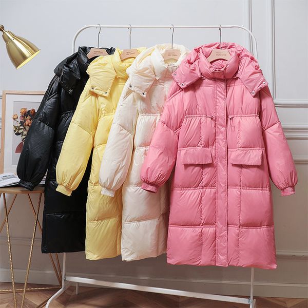 

new female fashions long 2020 winter down women's jacket, Black