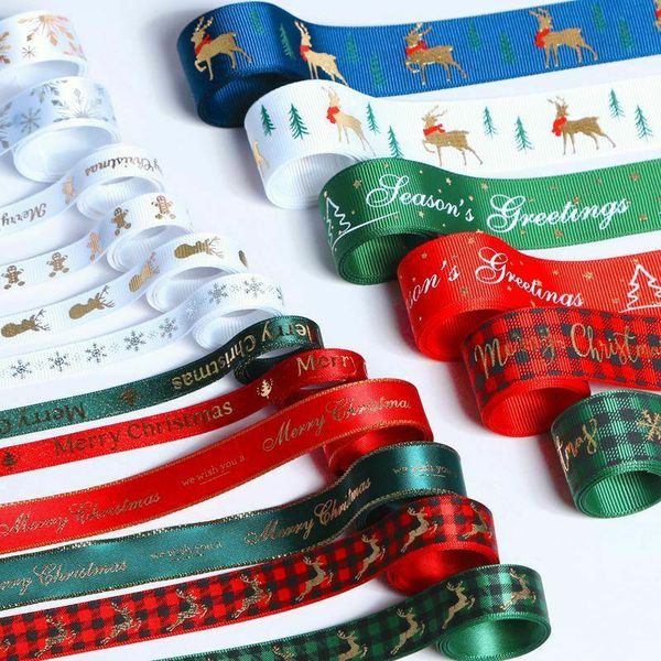 

christmas decorations decoration 10yards merry ribbon xmas tree pendants ornaments noel gift paking year