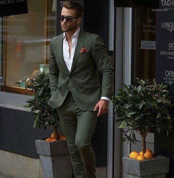

men's suits & blazers arrival dark green men suit 2 pieces (jacket+pants) slim fit groom tuxedo fashion custom wedding prom blazer1, White;black