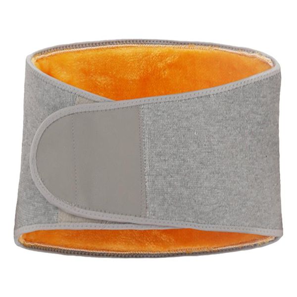 

waist support men's and women's winter thickened warmth plush belt comfortable warm abdomen protector, Black;gray