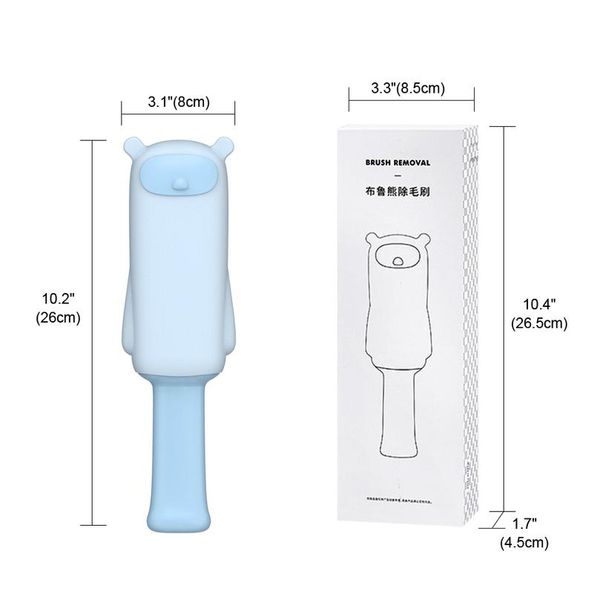 

pet double-side dog combs dog cat hair cleaning brush removing from furniture carpets clothing self-clean sqcevl