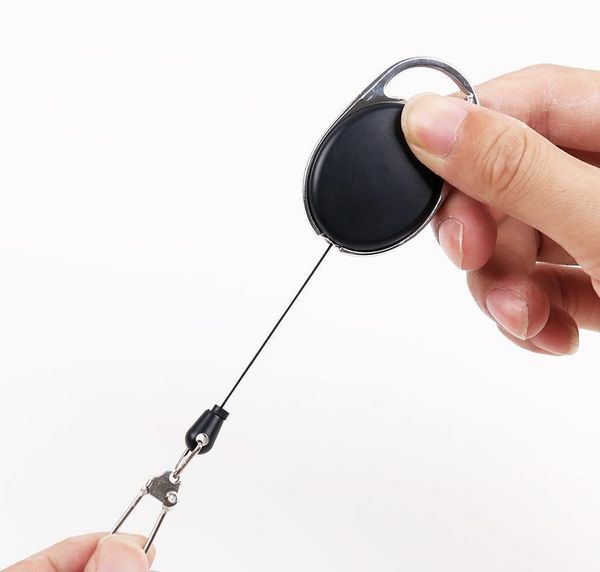 

retractable pull keychain lanyard id badge holder name tag card belt clip key ring buckle badge holder acces qyllmx mywjqq