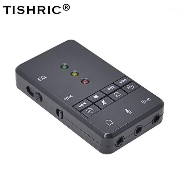 

7.1 usb sound card recording microphone headphone 3.5mm jack audio adapter sound card external for mac pc computer android linux1