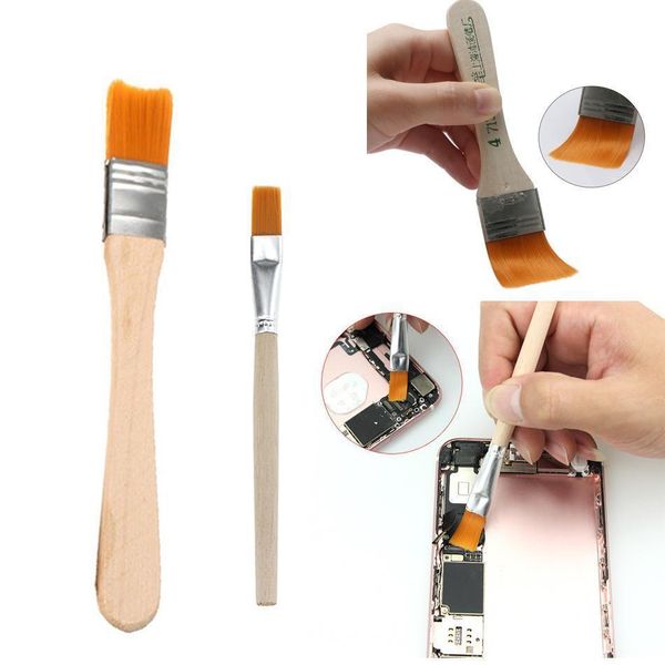 

5pcs soft dust cleaning brush with wooden handle for iphone samsung smartphone tablet lappc repair brushes clean tools q bbyfqh